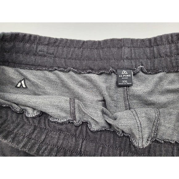 Alpine Design Men's Terry Fleece 8" Shorts Charcoal XXL MSRP $35 - Picture 3 of 5